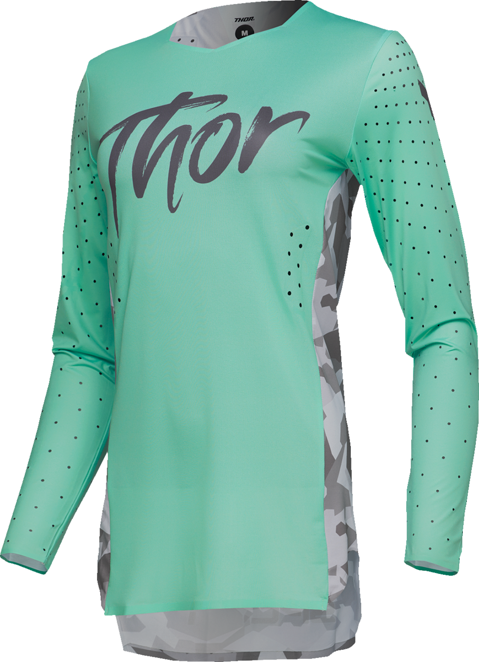 THOR Women's Sportmode Shadow Jersey - Teal - Small 2911-0321