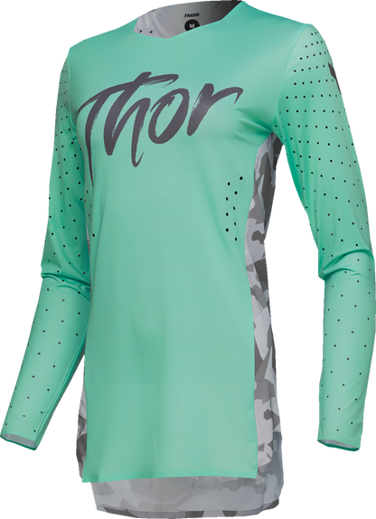 THOR Women's Sportmode Shadow Jersey - Teal - Small 2911-0321
