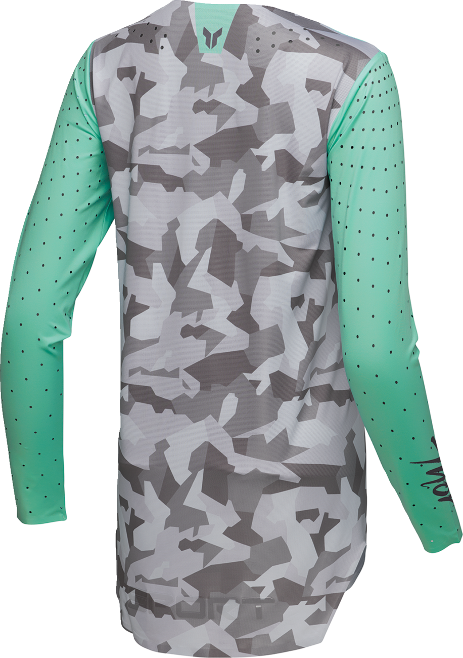 THOR Women's Sportmode Shadow Jersey - Teal - Large 2911-0323