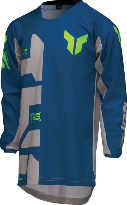 THOR Youth Launchmode Forge Jersey - Blue - Large 2912-2552