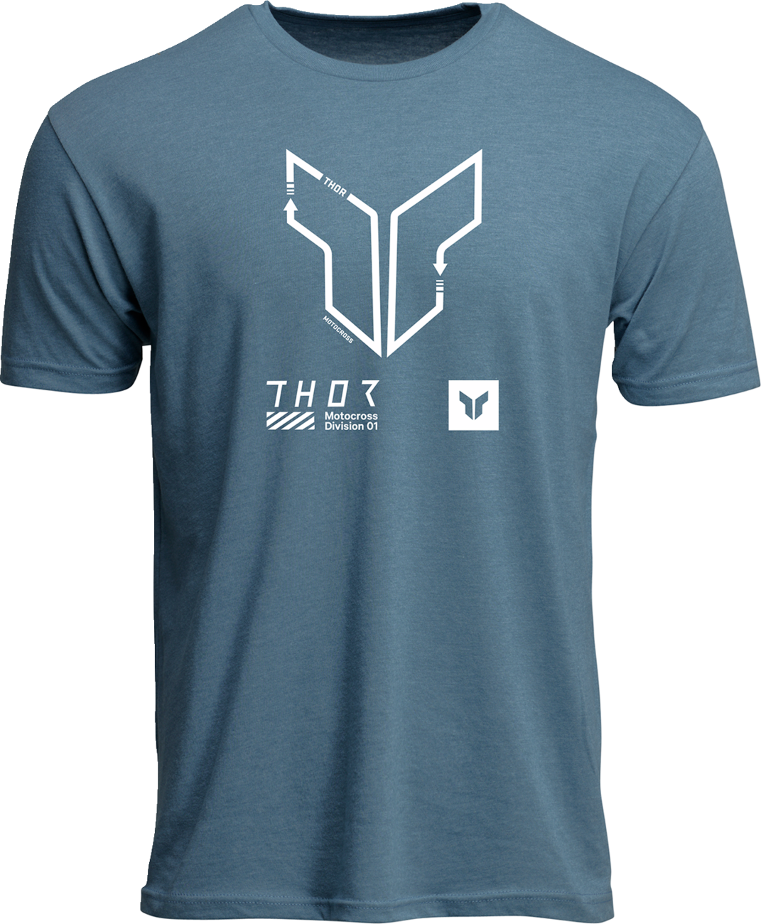 THOR Trax T-Shirt - Heather Slate Blue - 2XL 3030-24568