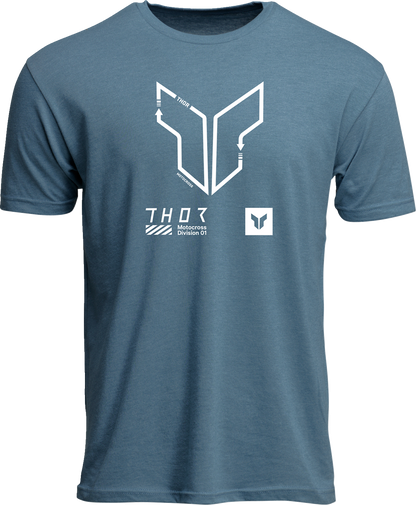THOR Trax T-Shirt - Heather Slate Blue - 2XL 3030-24568