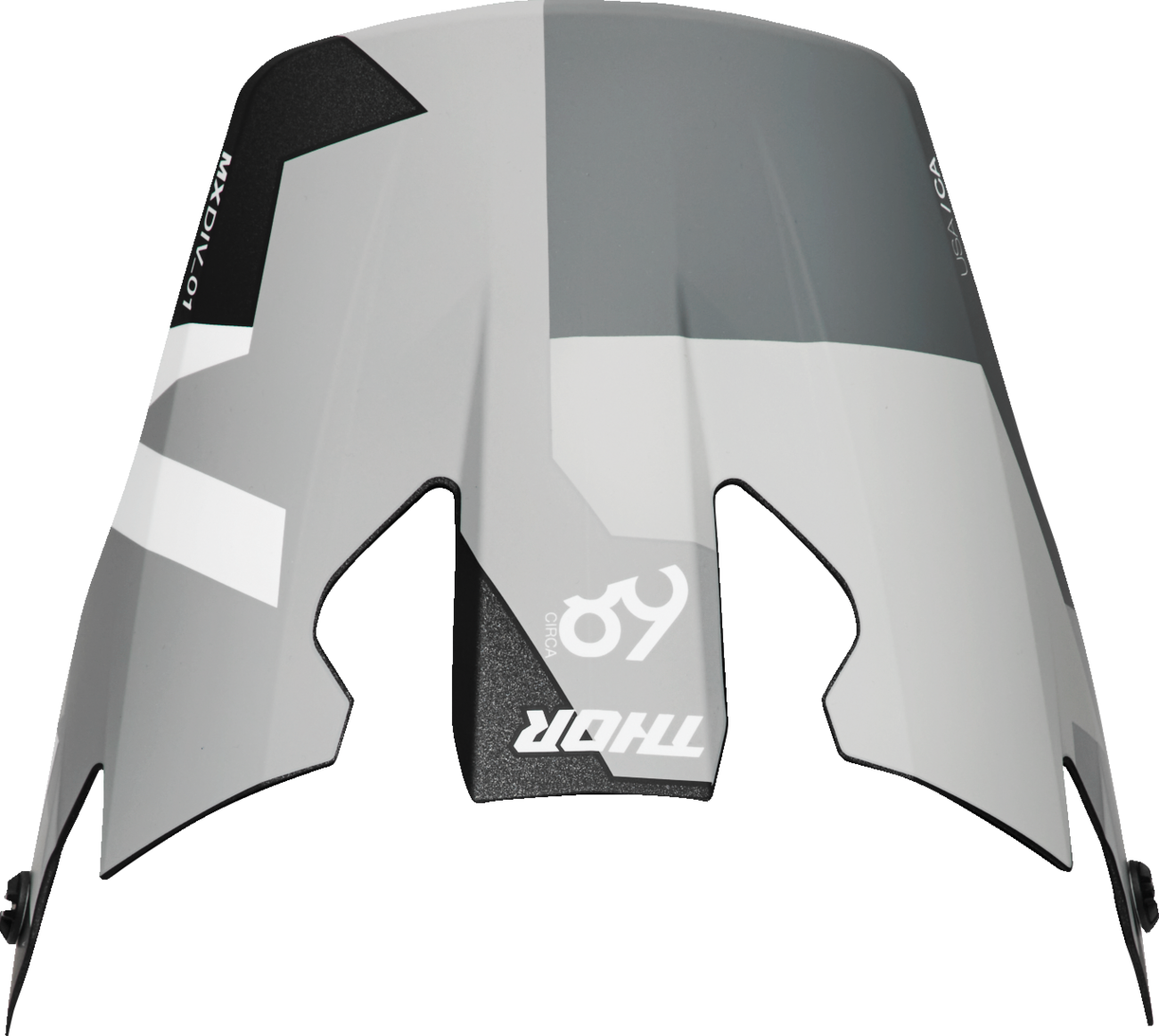 THOR Reflex Sport Visor - Carbon Brave - Gray/White 0132-1828