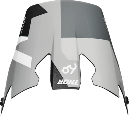 THOR Reflex Sport Visor - Carbon Brave - Gray/White 0132-1828