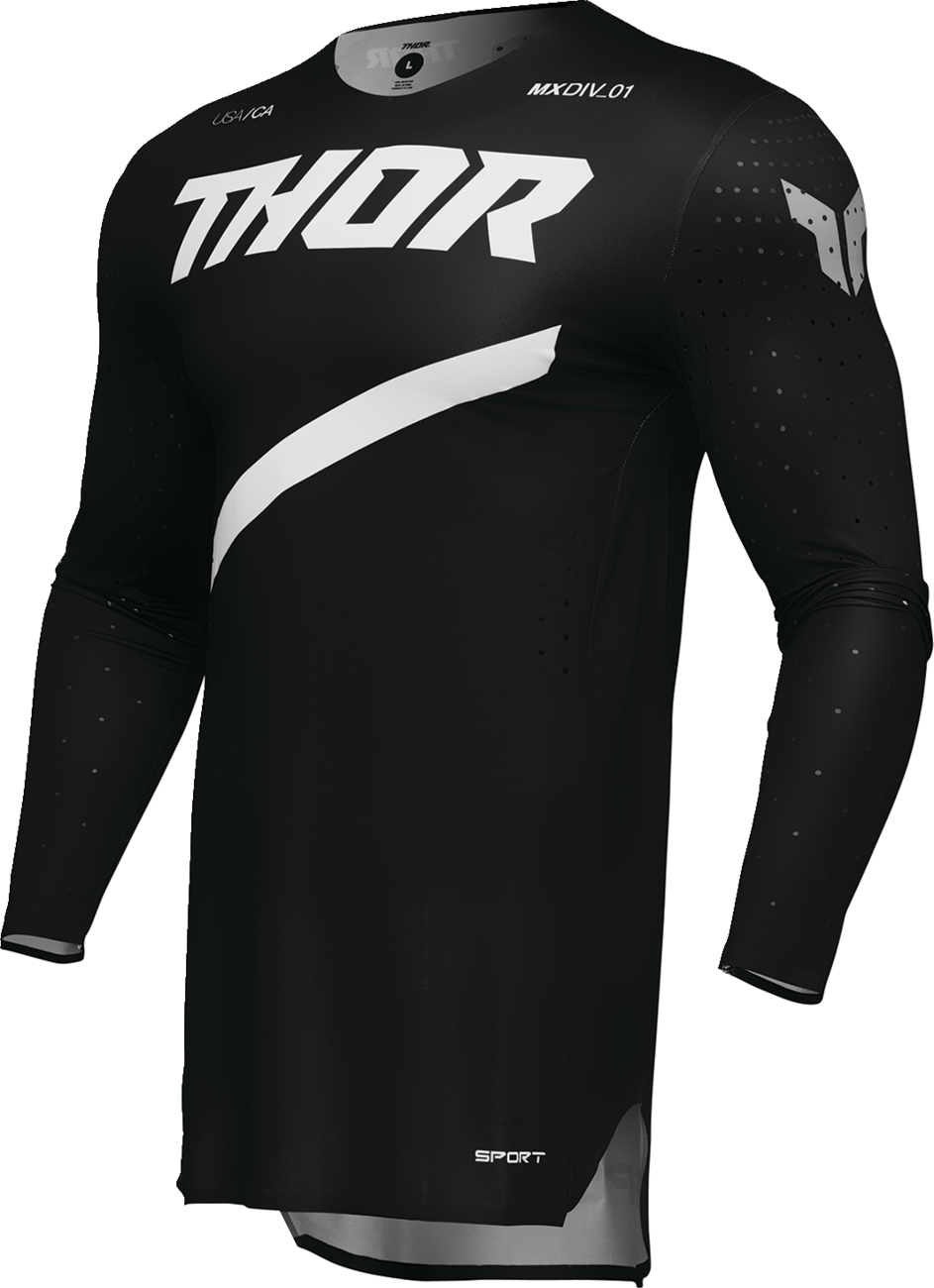 THOR Sportmode Brave Jersey - Black - Large 2910-8090