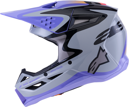 Jettson Sm3 Youth Helmet Gry/Purp/Blk Glossy Ym