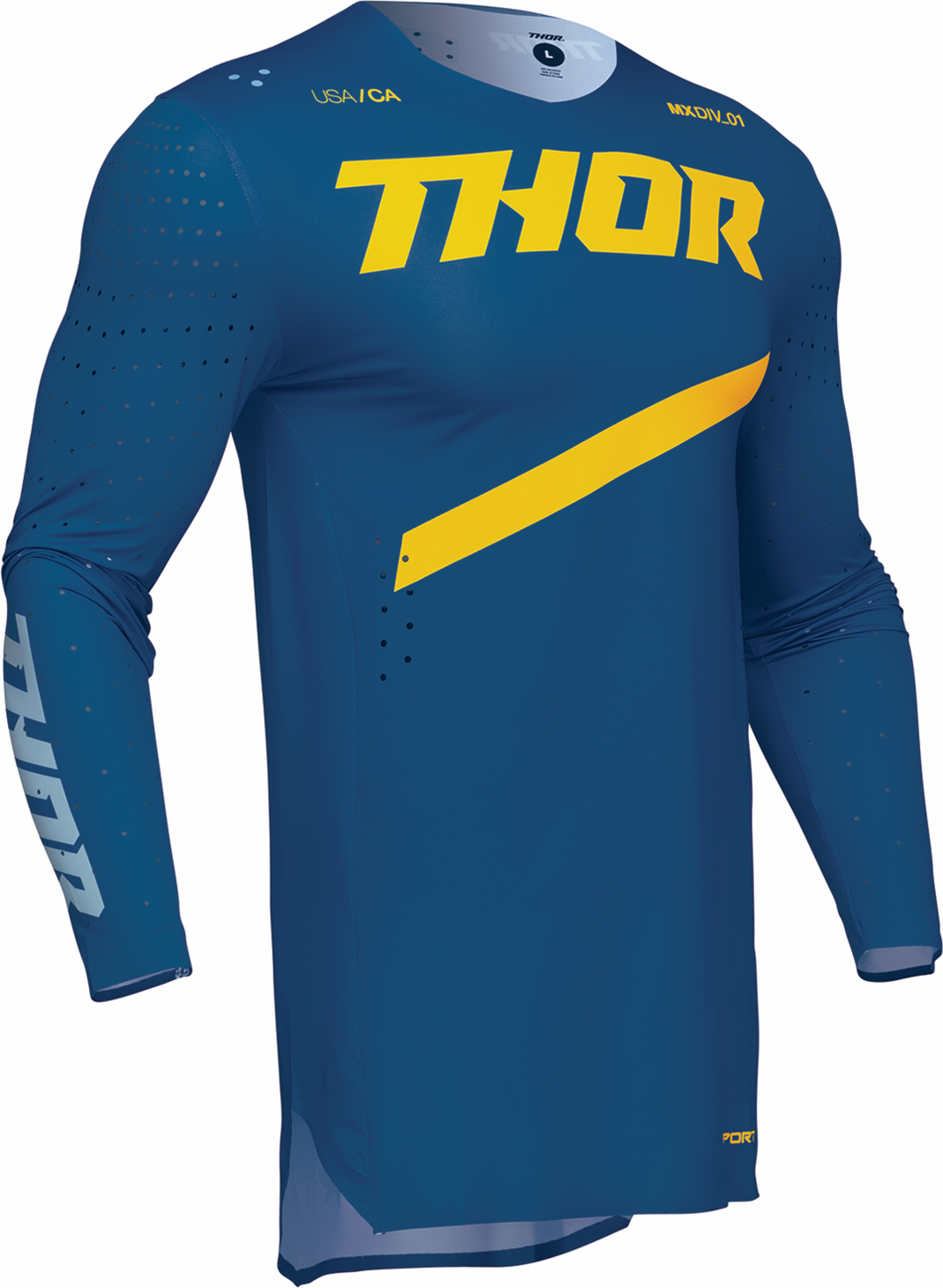 THOR Sportmode Brave Jersey - Blue - Large 2910-8096