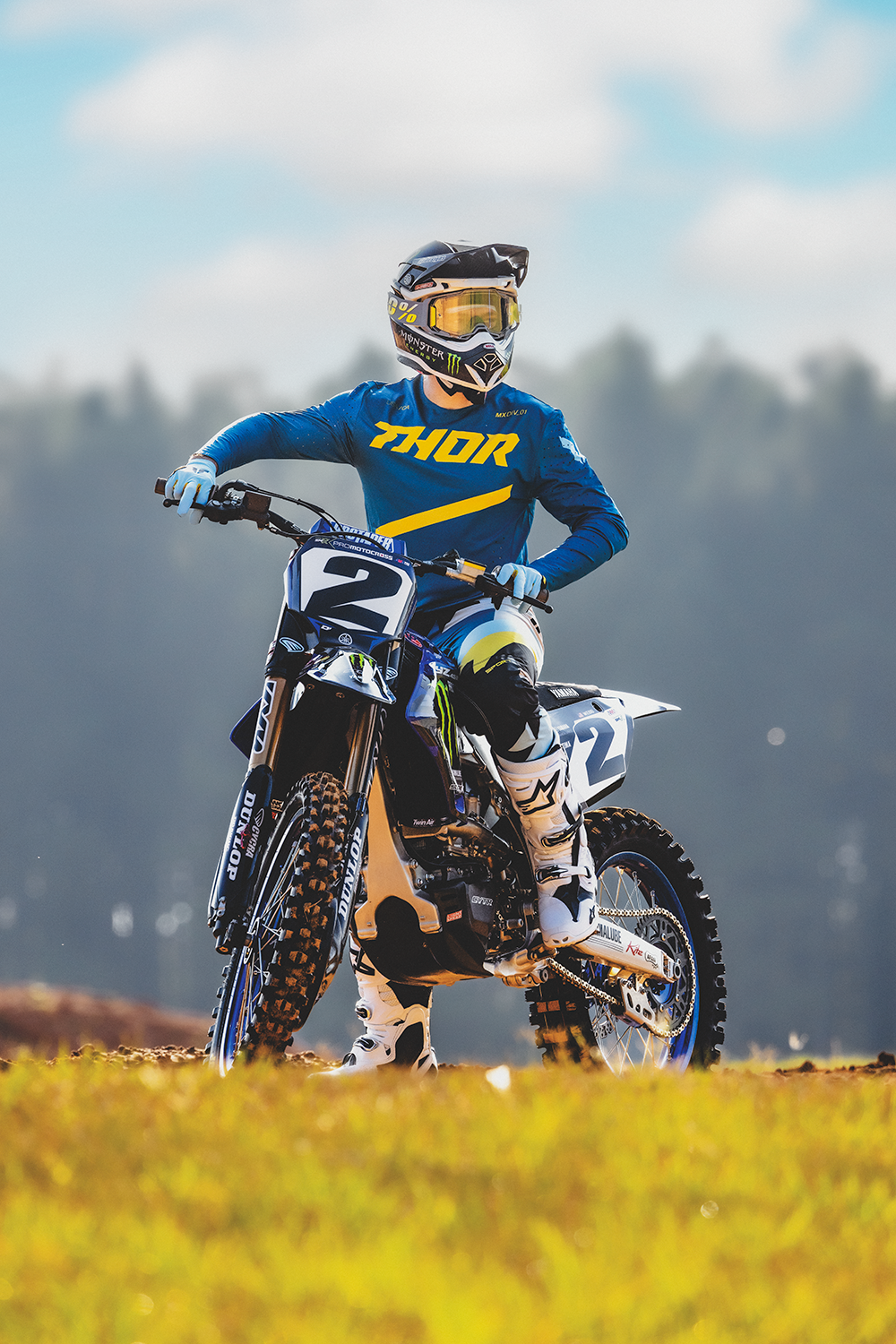 THOR Sportmode Brave Jersey - Blue - Large 2910-8096