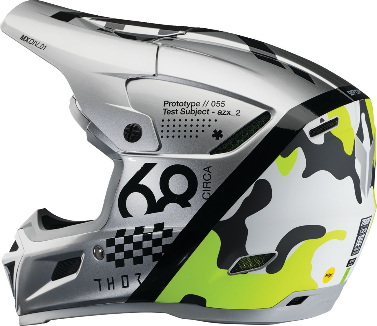 THOR Reflex Sport Helmet - Riot - MIPS® - Gray/Acid - XS 0110-8769