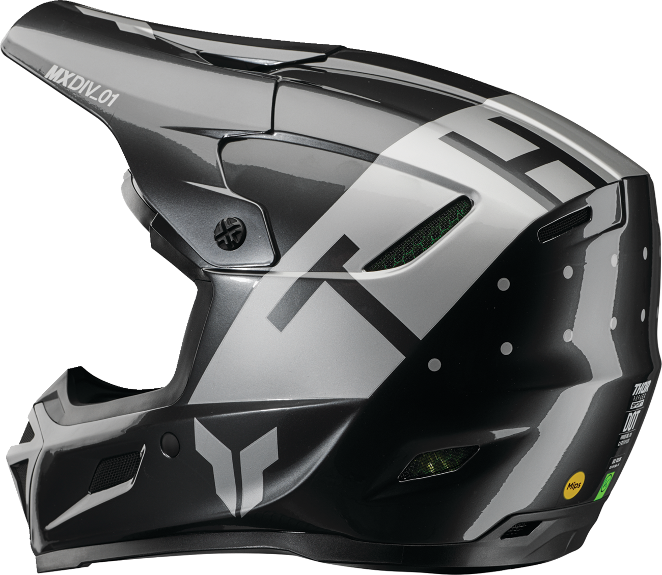 THOR Reflex Sport Helmet - Rogue - MIPS® - Charcoal/Silver - XL 0110-8797