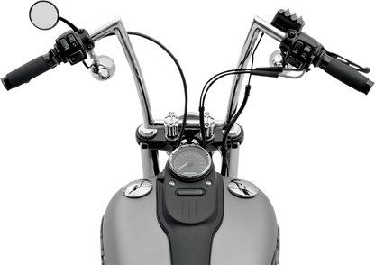 TODD'S CYCLE 1" Strip Handlebar - 12" - Chrome SB12-1