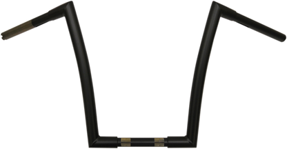 TODD'S CYCLE 1-1/4" Strip Handlebar - 14" Rise - Flat Black 0601-2552