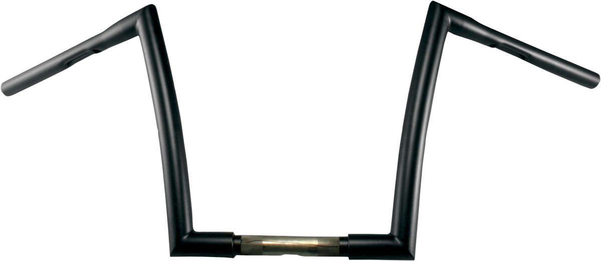 TODD'S CYCLE 1-1/4" Strip Handlebar - 12" Rise - Flat Black 0601-2713