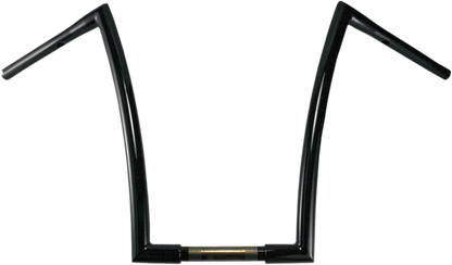 TODD'S CYCLE 1-1/4" Strip Handlebar - 17" Rise - Black 0601-2714
