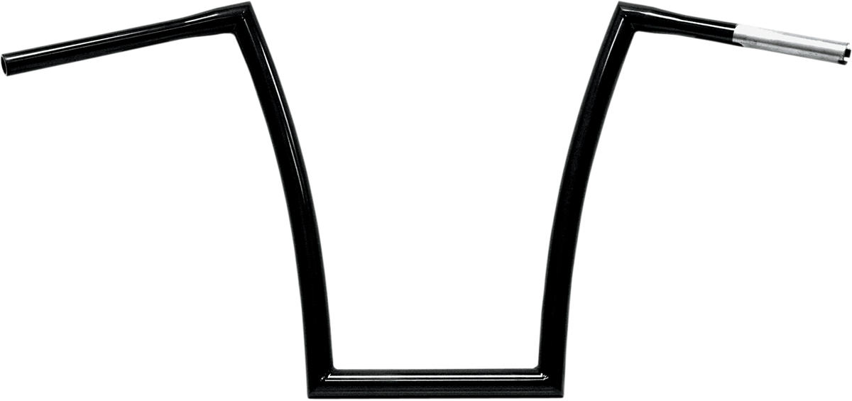 TODD'S CYCLE 1-1/4" Strip Handlebar - Strip - Fat Bobber - 17" Rise - Black 0601-2723
