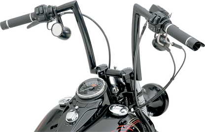 TODD'S CYCLE 1-1/4" Strip Handlebar - Springer - 12" Rise - Black 0601-2802