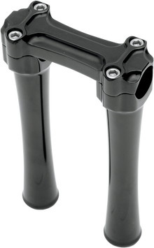 TODD'S CYCLE Bone Bar Handlebar Clamp & Riser Kit - 8" Rise - 1" Clamping - Black BBC83-2