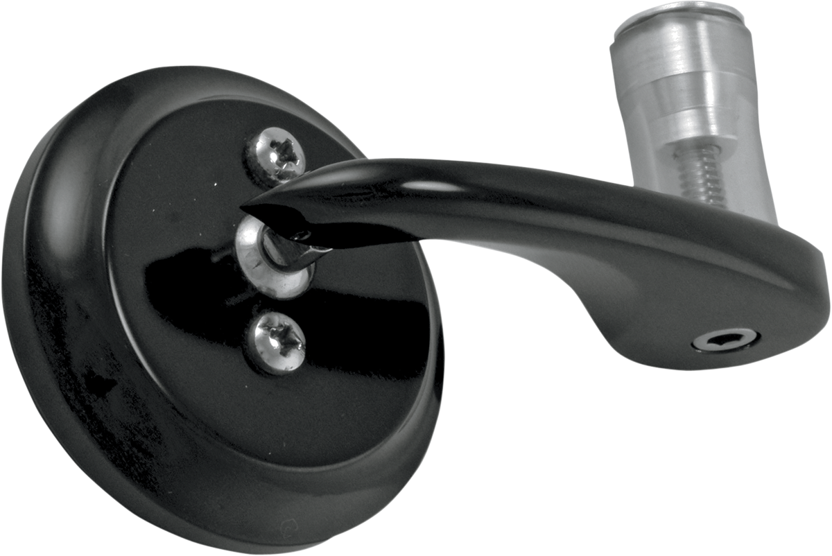 TODD'S CYCLE Mirror - Shooter - Side View - Round - Black - Left BSML-2