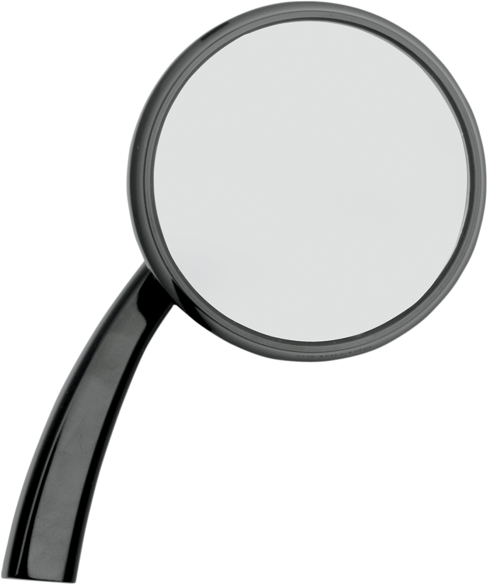 TODD'S CYCLE Mirror - Shooter - Side View - Round - Black - Right - Each SMR-2