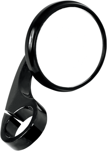 TODD'S CYCLE Mirror - Shooter - Side View - Round - Black - 1-1/4" 0640-0751