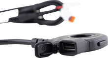 KOSO NORTH AMERICA Heated Grip Thumb Switch - USB-A Charger - Black KB011100