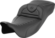 SADDLEMEN Roadsofa™ Extended Reach Seat - without Backrest - Tuck-n-Roll - FL '08-'24 808-07B-20300
