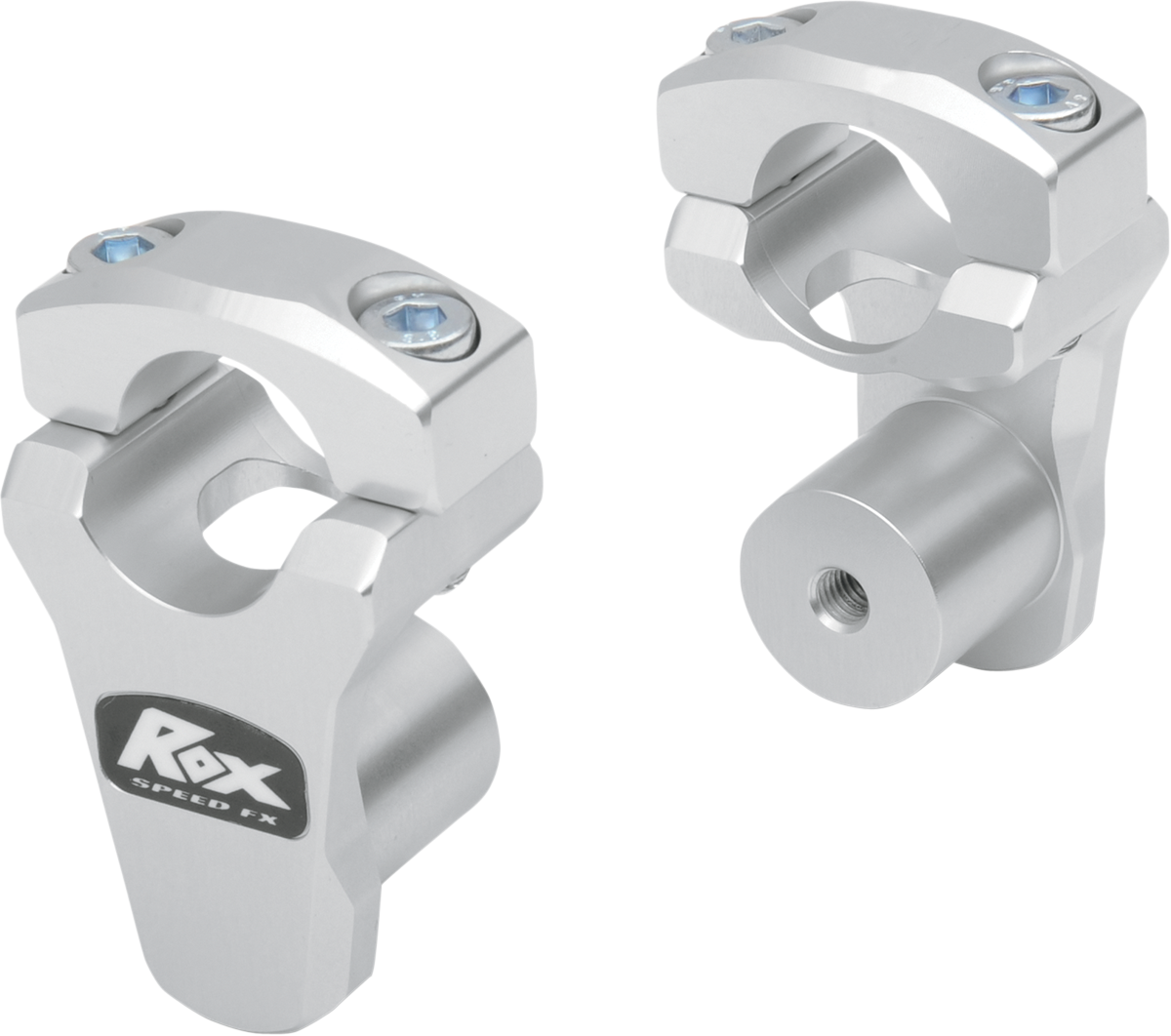 ROX SPEED FX Pivoting Handlebar Risers for 1-1/8" Bar Clamps - 1-3/4" - Chrome 3R-P2PPL