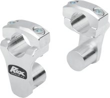 ROX SPEED FX Pivoting Handlebar Risers for 1-1/8" Bar Clamps - 2" - Chrome 1R-P2PP