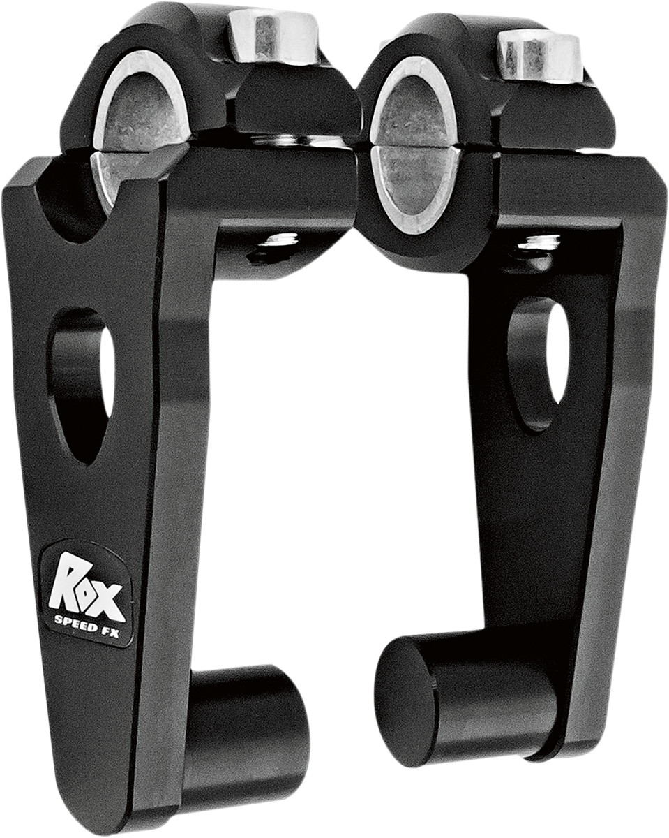 ROX SPEED FX Elite Pivoting Handlebar Risers for 7/8" and 1-1/8" Handlebars - 3-1/2" - Black 1R-P3SEK
