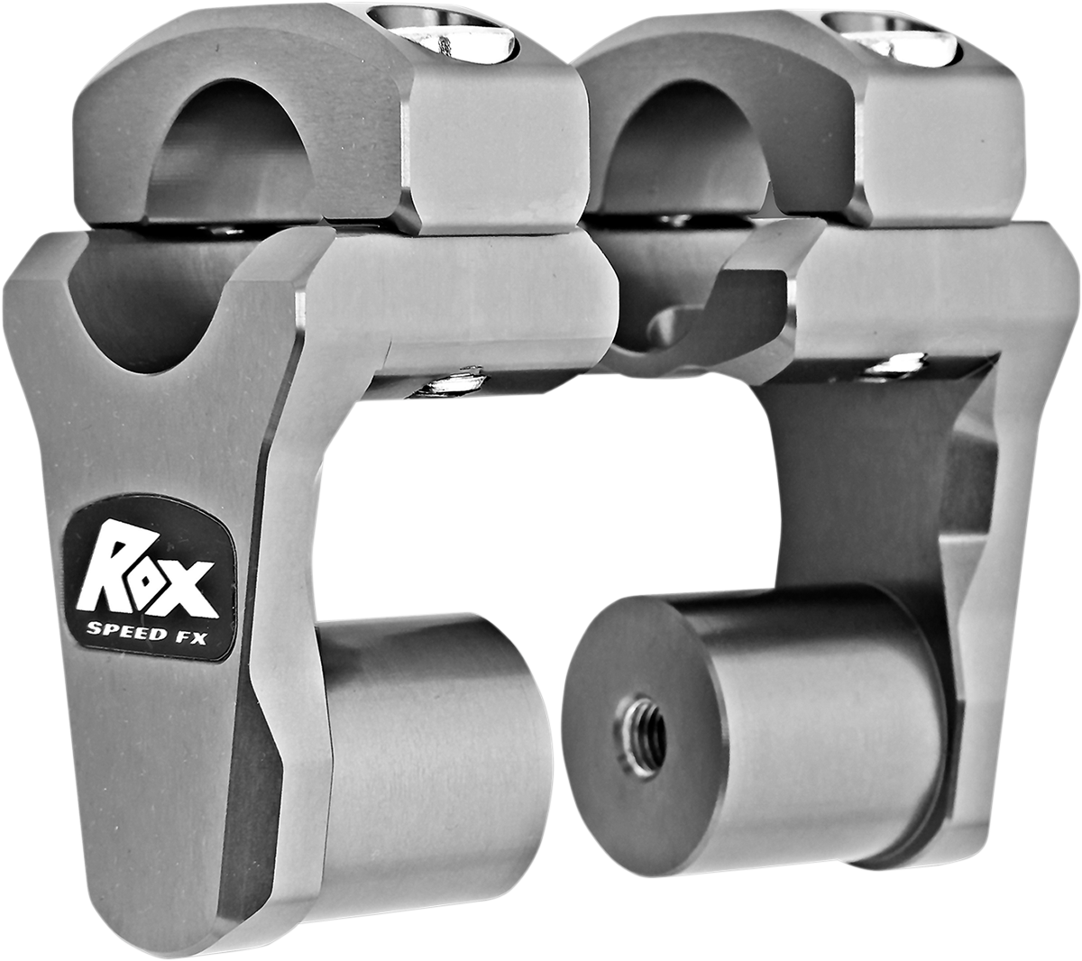 ROX SPEED FX Pivoting Handlebar Risers for 1-1/8" Bar Clamps - 2" - Gray 1R-P2PPG