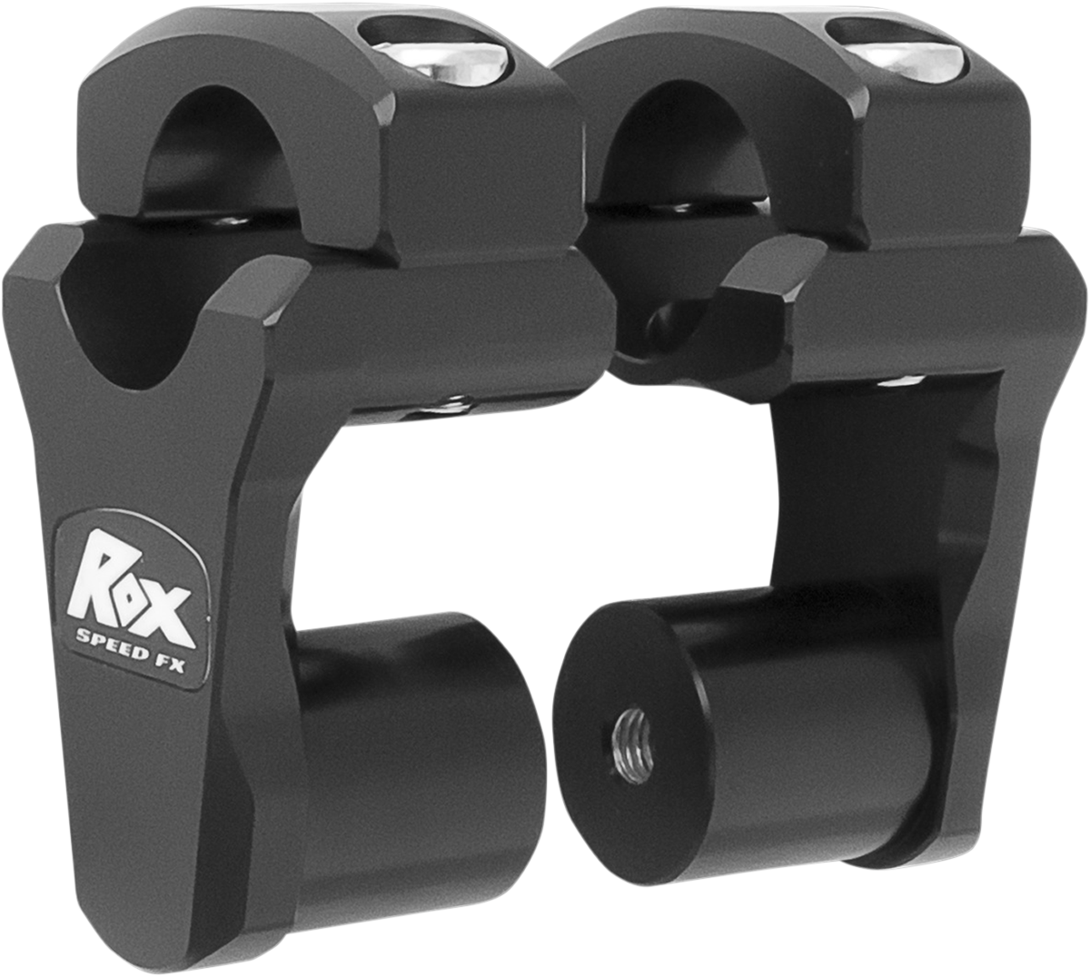 ROX SPEED FX Pivoting Handlebar Risers for 1-1/8" Bar Clamps - 2" - Black 1R-P2PPK