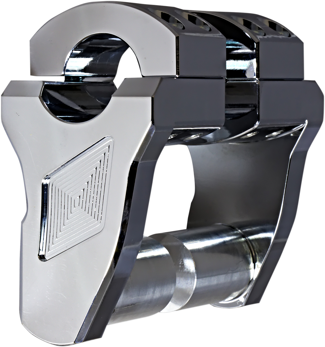 ROX SPEED FX Patriot Series Pivoting Handlebar Risers - 2" - Chrome 4R-P2RX-02