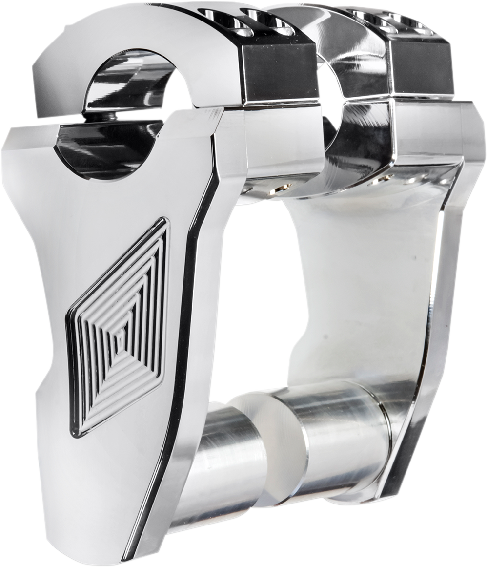 ROX SPEED FX Patriot Series Pivoting Handlebar Risers - 3" - Chrome 4R-P3RX-02