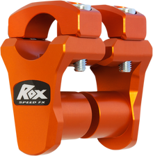 ROX SPEED FX Pivoting Handlebar Risers for 1-1/8" Bar Clamps - 1-3/4" - KTM Orange 3R-P2PPLO