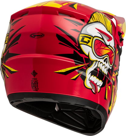 Youth Mx 46y Unstable Helmet Red/Yellow Yl