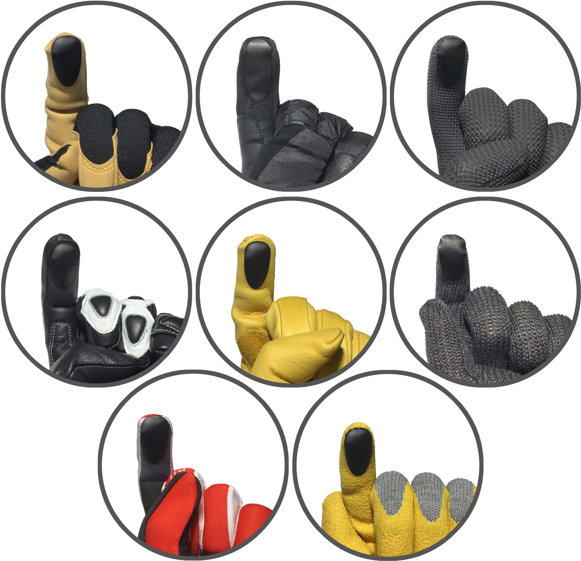 Touchscreen Stickers For Gloves 10/Pk