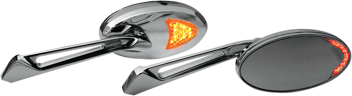 RIVCO PRODUCTS Mirrors - Custom/LED - Side View - Chrome - Each MIRLED