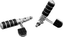 RIVCO PRODUCTS Anti-Vibration Highway Pegs - Chrome - with Heel Rest PEGSHR