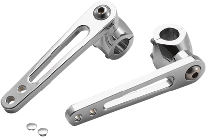 RIVCO PRODUCTS Adjustable Highway Peg Mounts - 1" - Chrome GL18004