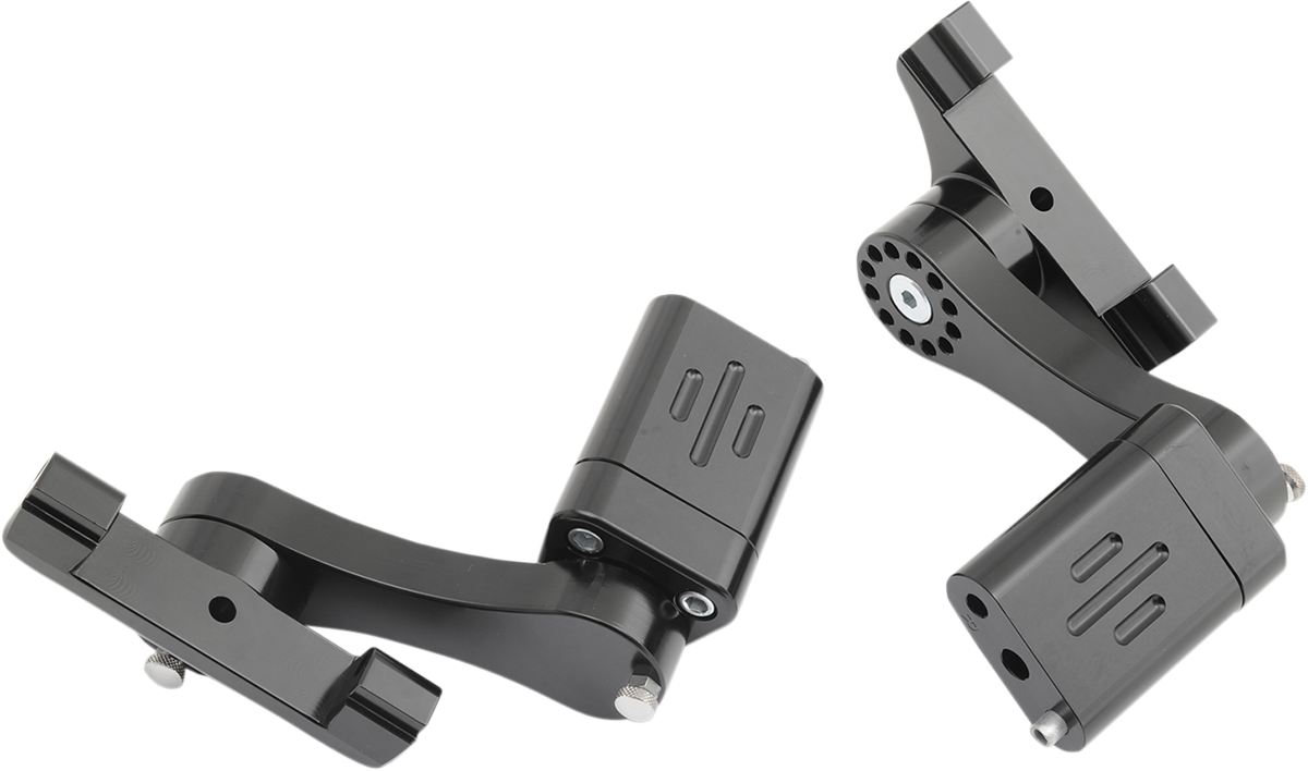 RIVCO PRODUCTS Passenger Floorboard Mounts - Black HDPBLA-BK