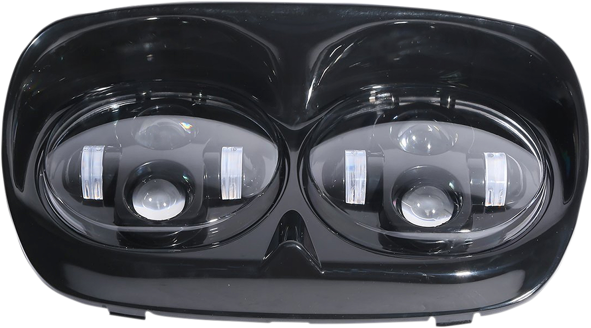 RIVCO PRODUCTS Headlight Assembly - LED - Black - Road Glide LED-145B