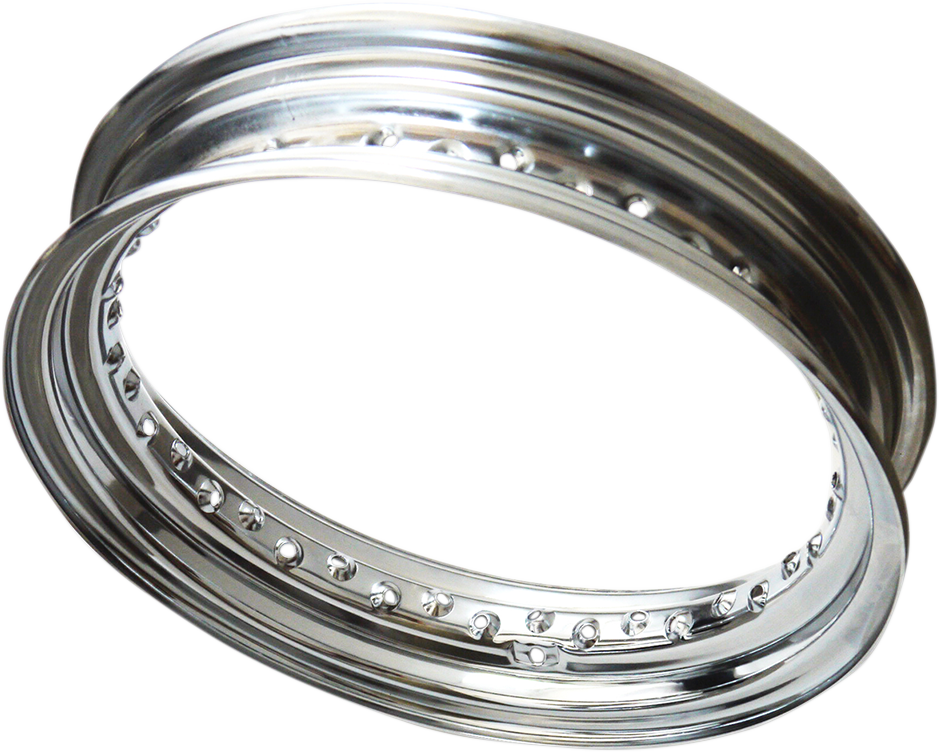DRAG SPECIALTIES Rim - 40 Hole - Chrome - 16x3 - Side Metal Valve 11223D