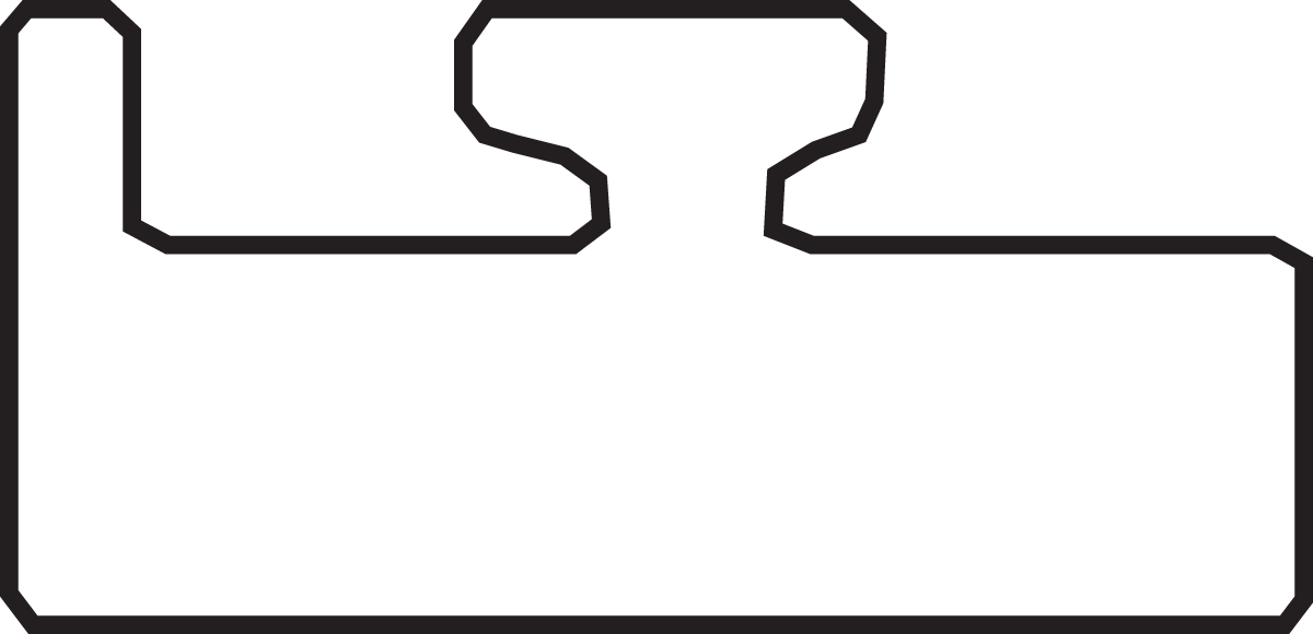 GARLAND Red Replacement Slide - UHMW - Profile 15 - Length 55.00" - Polaris 15-5500-0-04-15