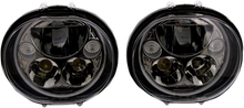 CUSTOM DYNAMICS LED Headlight - 5-3/4" - Black CDTB-575OV-B
