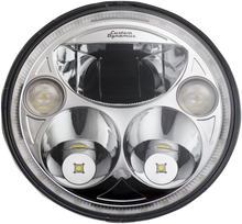CUSTOM DYNAMICS LED Headlight - 7" - Chrome CDTB-7-C