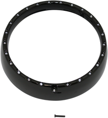 CUSTOM DYNAMICS Halo Headlight Trim Ring - FLHT '06-'13 - Black CDTB-7TR-2B