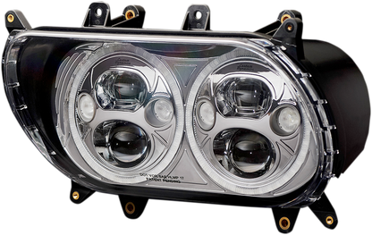 CUSTOM DYNAMICS Headlight - Chrome - FLTR CDTB-RG-15-C