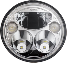 CUSTOM DYNAMICS 7" TruBEAM® Headlamp - Chrome - Chief CDTB-7-I-C