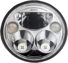 CUSTOM DYNAMICS 7" TruBEAM® Headlamp - Chrome - Chieftain CDTB-7-IF-C