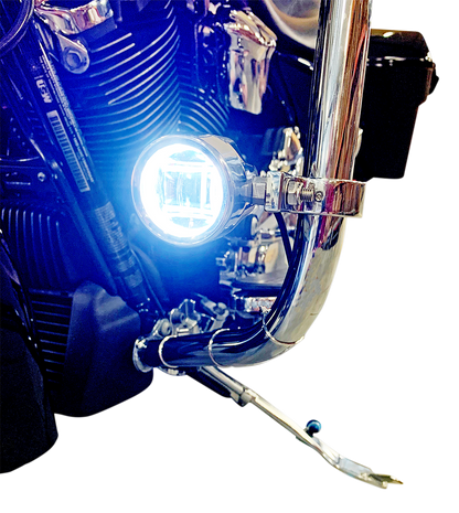 CUSTOM DYNAMICS Fog Light - Chrome - Clear Lens PB-FOG-BCM-C